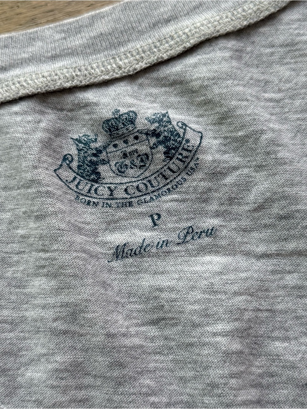 Sparkly gray & purple Juicy Couture tee - Picture 6 of 7